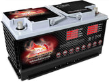Full Throttle Battery FT890-49 FT-Series AGM 12 V Battery, Group: 49/L5/H8, 890 CCA, 80 AH, Brass SAE Terminal RHP