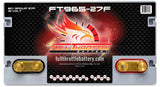 Full Throttle Battery FT965-27F FT-Series AGM 12 V Battery, Group: 27F, 965 CCA, 100 AH, Brass SAE & Stud Terminal