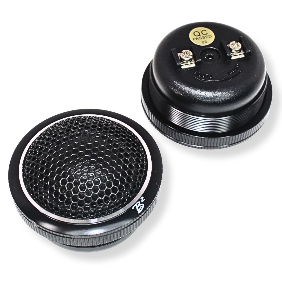 B2 Audio Pair of Mani Series 1.5" 15 Watts RMS 4 Ohms Flush Mount Sound Qualtiy Tweeters