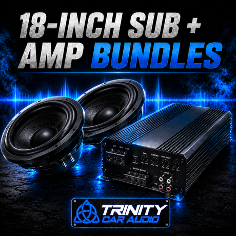 Trinity Car Audio Dual 18" Subwoofers + Amplifier Bundle - Car Audio
