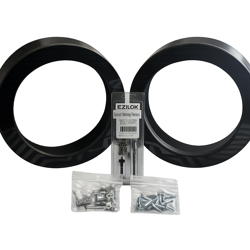 Nagy's Customs Nagy's Customs 10" Harley Davidson Subwoofer / MidBass Adapter Rings (Pair) 1998-Current - Car Audio