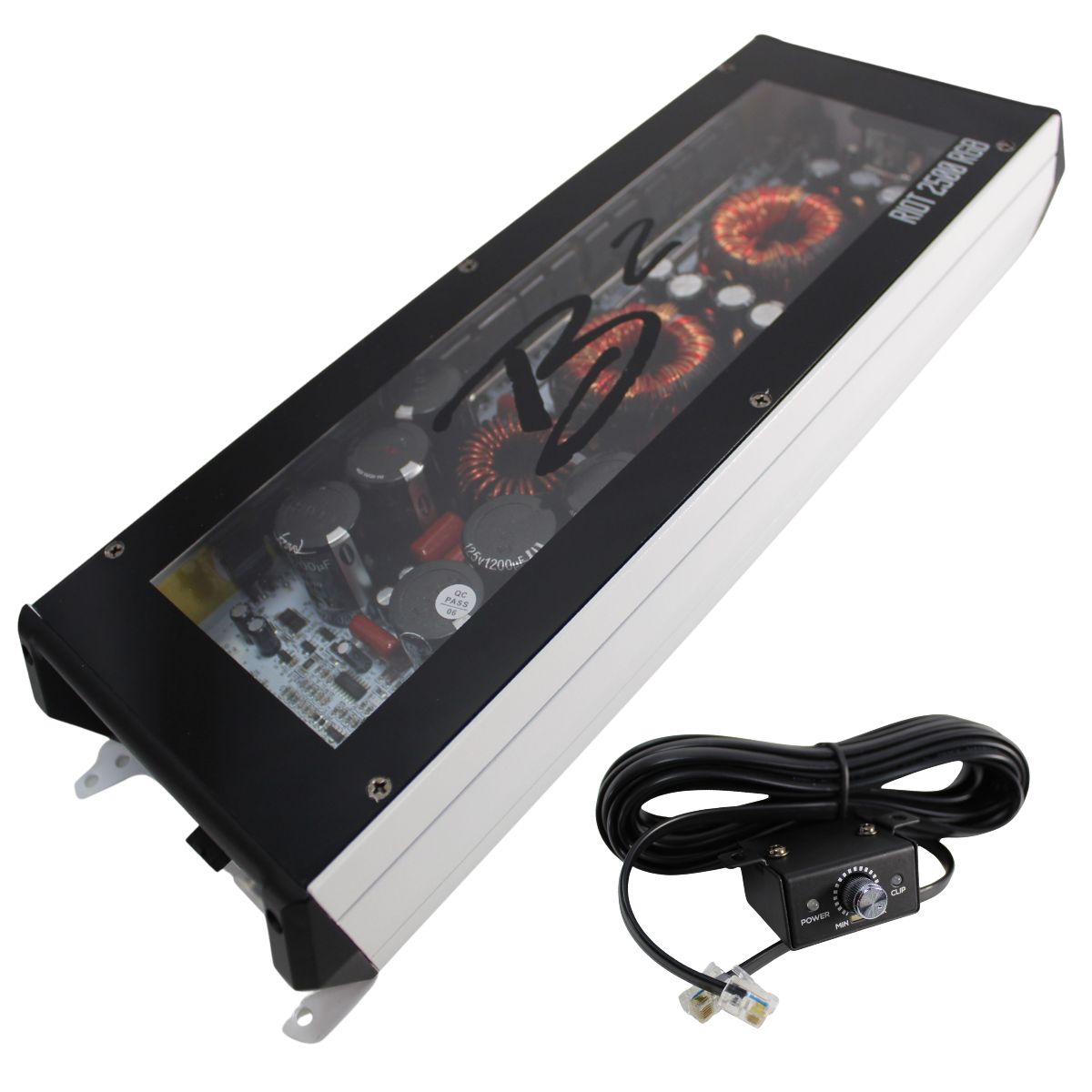 B2 Audio RIOT Mono 2.5K 2500 Watt 1-Ohm Class D Subwoofer Amplifier Full Range Amplifier w/ RGB LED Illumination