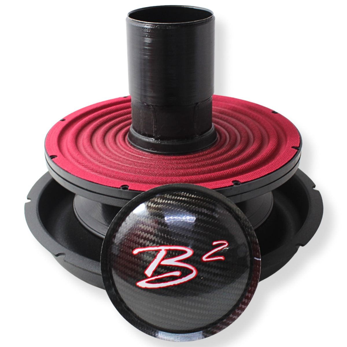 B2 Audio RageXL 12" Re-cone Kit Drop 1-Ohm 3" Coil Carbon Fiber