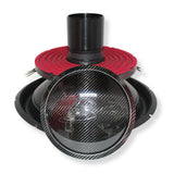 B2 Audio Rampage 18" Re-cone Kit Drop In 1-Ohm 4" Coil Carbon Fiber