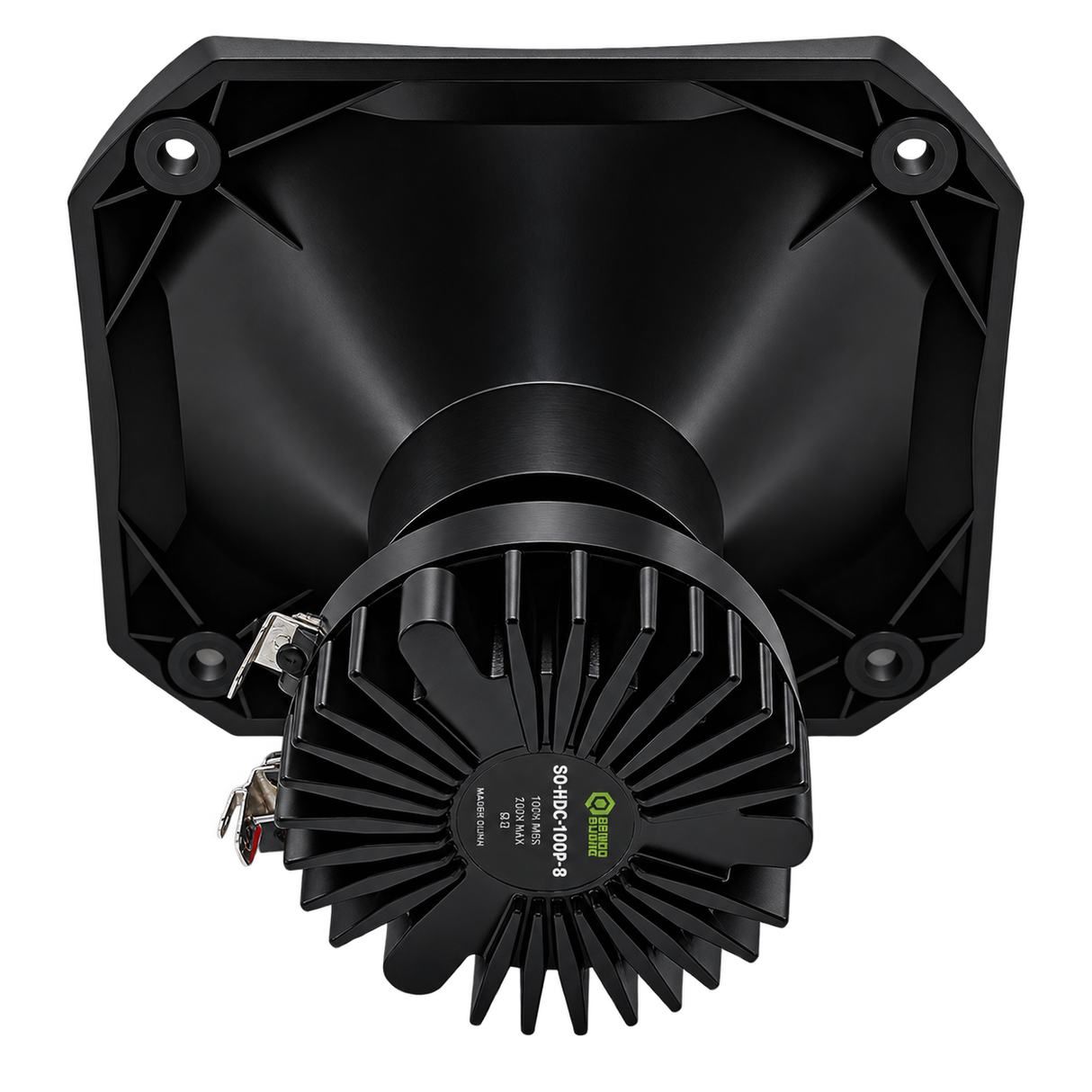 SoundQubed SoundQubed SQ-HDC-1HDP-8 4.5" Horn Diffuser + 1" Phenolic Driver (each) - Car Audio