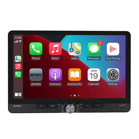 Jensen CAR1215 11.6″ Touchscreen Receiver | Wireless CarPlay, Android Auto