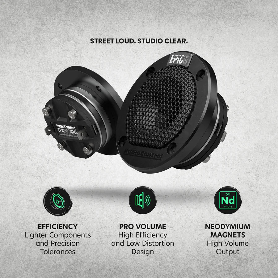 AudioControl EPICPRO3NT 3" Neodymium Tweeters, 140W RMS, 4 Ohms (Pair)