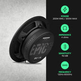 AudioControl EPICPRO6S 6.5" Slim Midrange Speakers, 200W RMS, 4 Ohms (Pair)