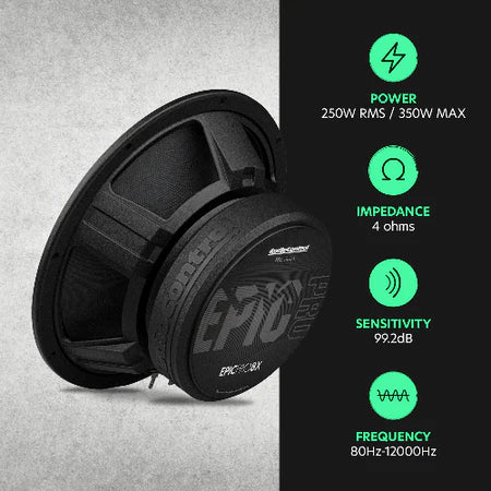 AudioControl EPICPRO8X 8" Midrange Speakers, 250W RMS, 4 Ohms (Pair)