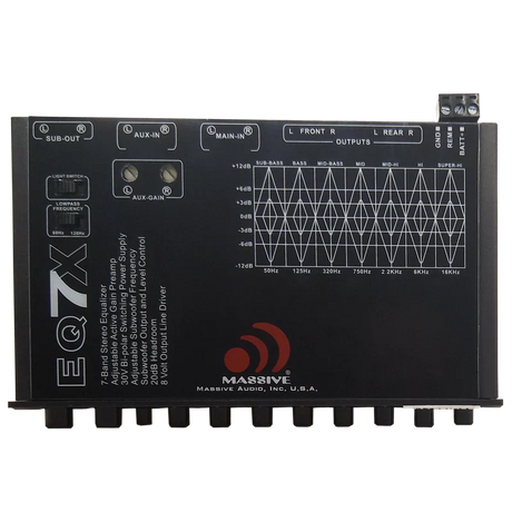 Massive Audio EQ7X 7 Band Graphic Equalizer