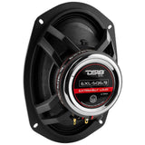 DS18 EXL-SQ6.9 EXL 6x9" 2-Way Coaxial Speaker with Fiber Glass Cone 560 Watts 3-Ohm