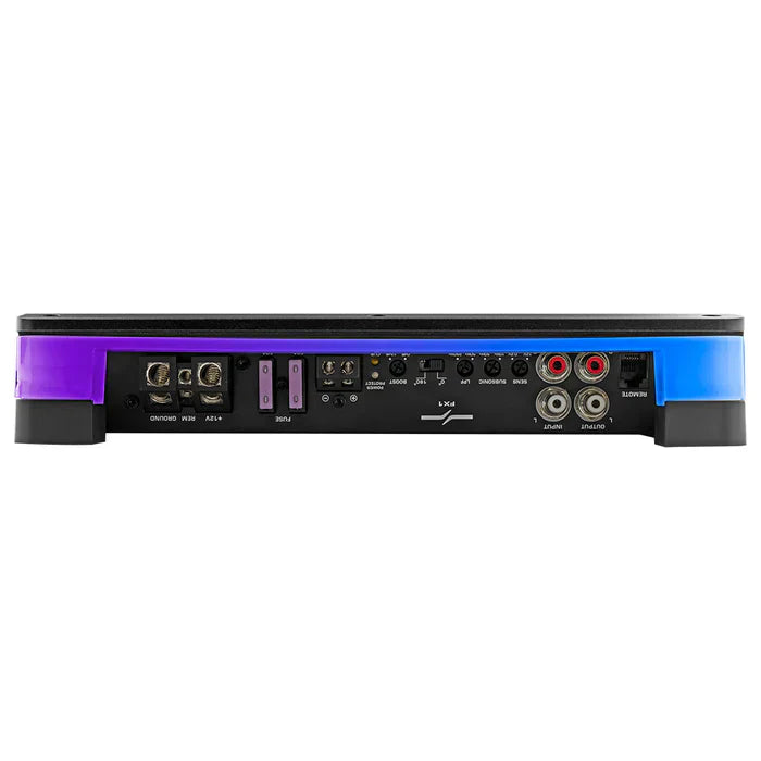 DS18 FX-1 Flush Mount / Surface Mount 1 Channel Monoblock Class D Amplifier With Acrylic Cover for Custom Installation 1 X 900W RMS @1 Ohm