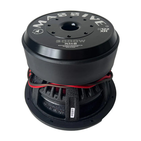 Massive Audio H122XR - 12" 3000 Watts RMS Dual 2 Ohm 4" V.C. Mega 70 Lbs. Subwoofer