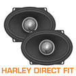 Diamond Audio dIAMOND aUDIO 5"x7" 2-Way Harley-Davidson® Direct Replacement Speakers (2Ω)- HXM57F2BK - Car Audio