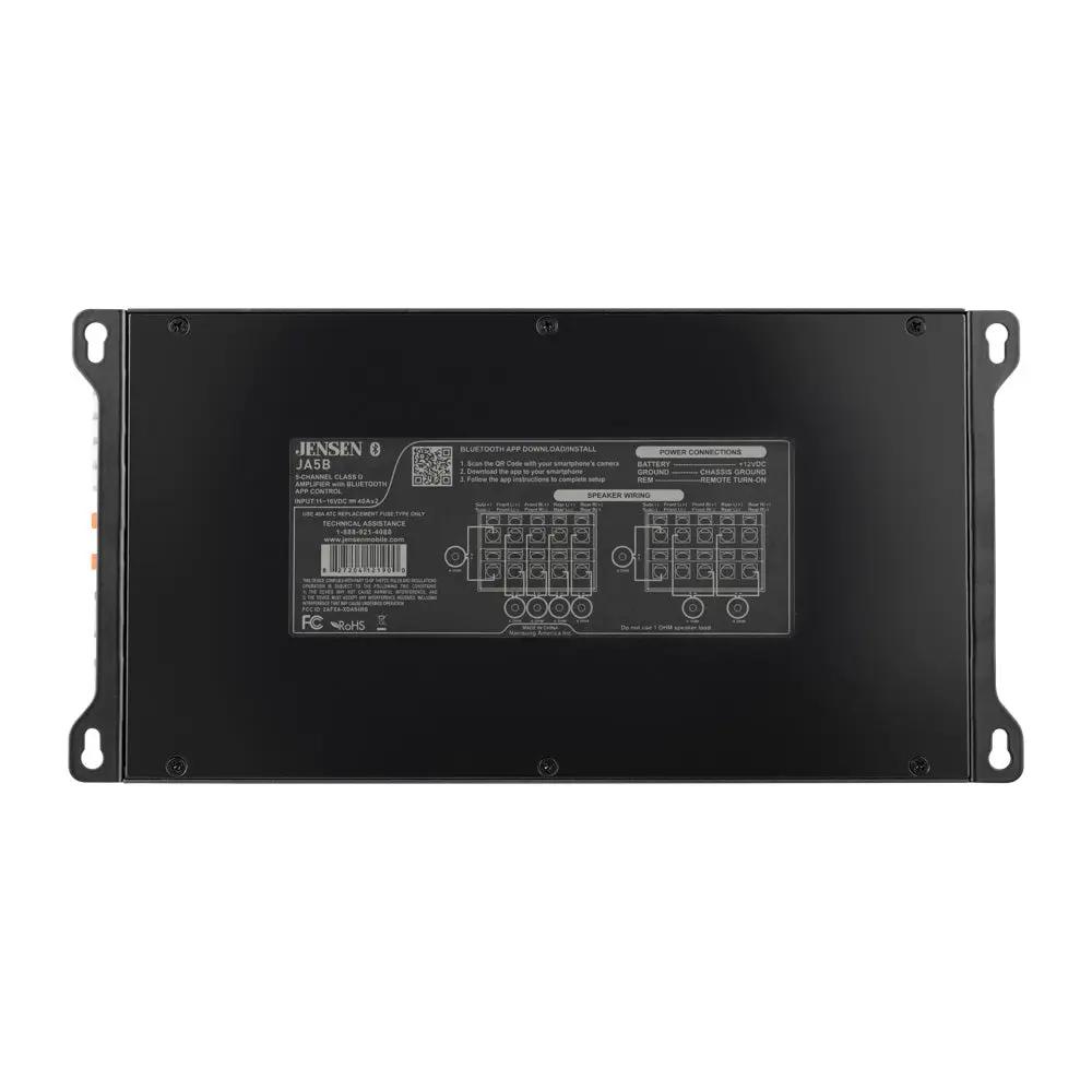 Jensen 815 Watts Class D 5-Channel Amp with Bluetooth App Control – JA5B