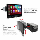 Jensen Jensen 8” Receiver with Wireless Android Auto & Apple CarPlay – CAR813 - Car Audio