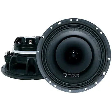 Diamond Audio Diamond AUdio 6.5" MP Series 2-Way Full-Range Coaxial Speaker w/1" Horn Tweeter (2Ω) - MP652 - Car Audio