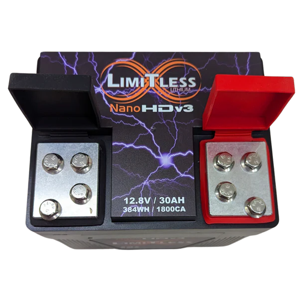Limitless Lithium Nano-HDv3 Group 30L Lithium Battery for Harley Davidson