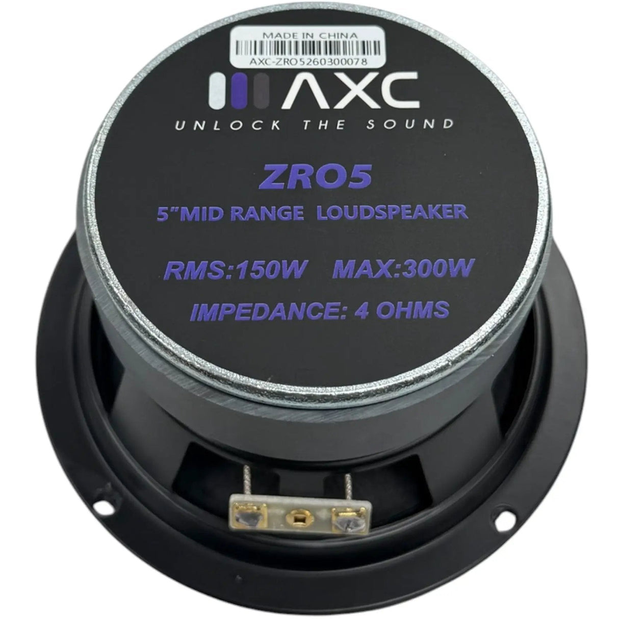 Audio Code AXC ZR05 5.25" Mid-Range Loudspeaker with Bullet 4 Ohm