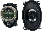 Sky High C462 4x6" 2-way Coaxial Speakers (Pair) With Glass Fiber Cone and Pivoting Tweeter