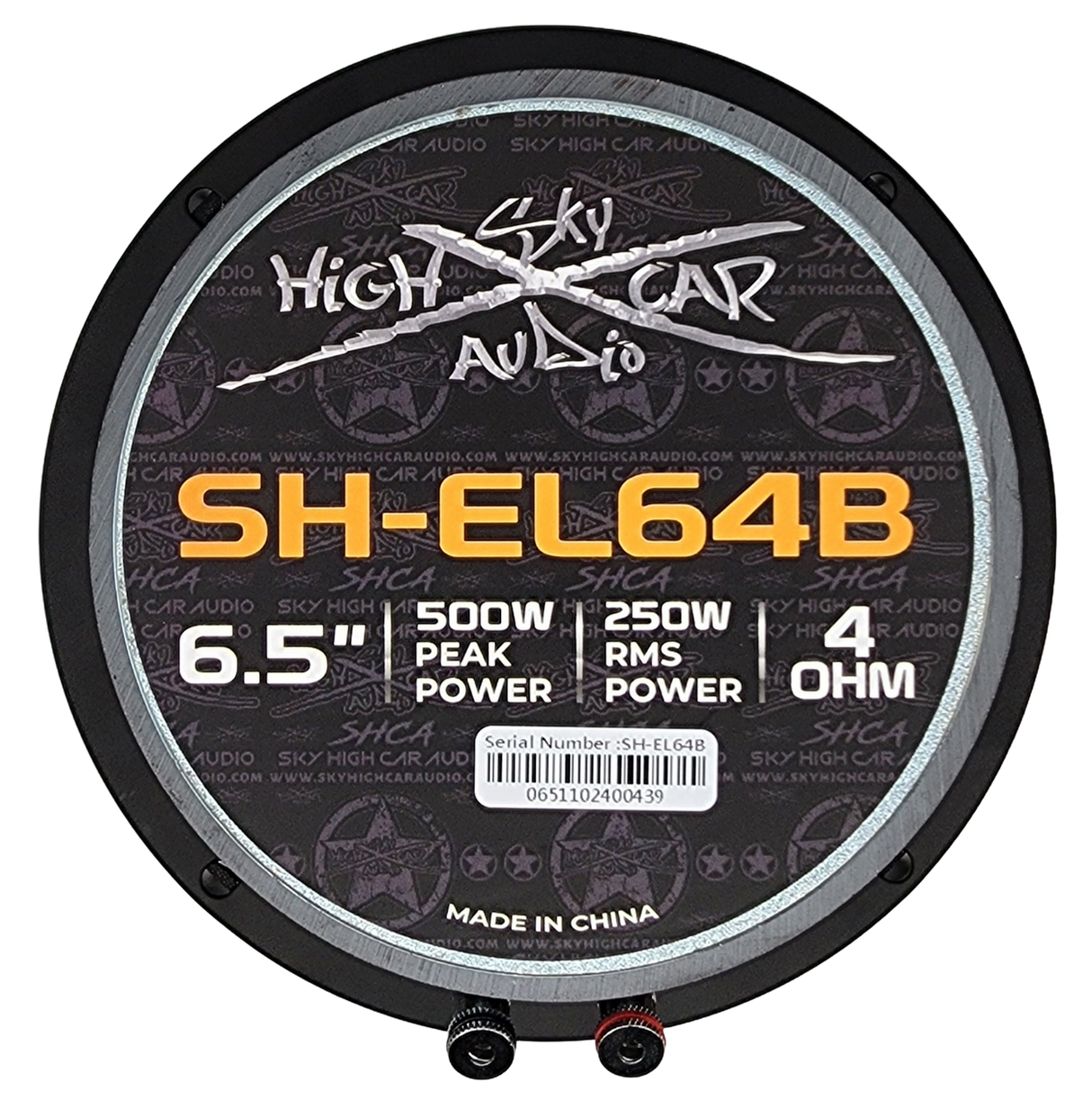 Sky High SH-EL64B 6.5" Midrange Speaker - 500 Watts 4 ohm (Single)