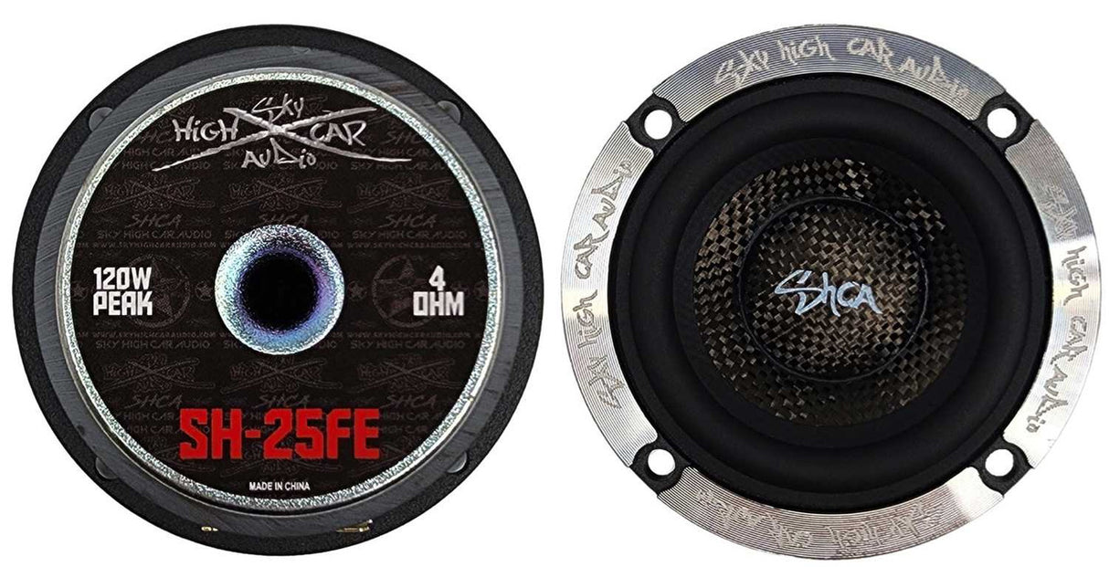 Sky High SH-25FE 2.5" Loudspeaker with Carbon Fiber Cone (Pair)