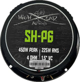 Sky High SH-P6 6.5” COAXIAL MID-RANGE LOUDSPEAKER WITH 1" BULLET TWEETER (Single)