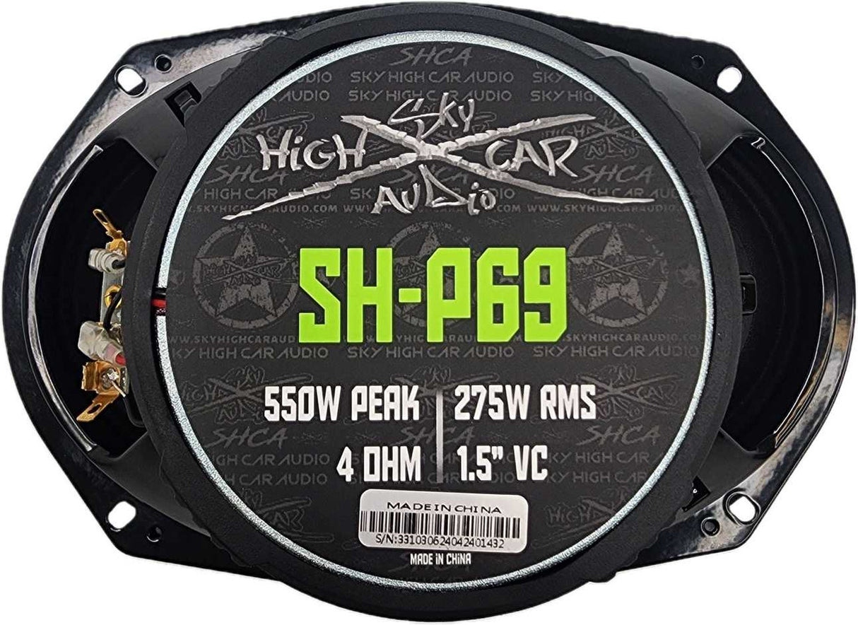 Sky High SH-P69 6x9” COAXIAL MID-RANGE LOUDSPEAKER WITH 1" BULLET TWEETER (Single)