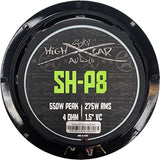 Sky High SH-P8 8” COAXIAL MID-RANGE LOUDSPEAKER WITH 1" BULLET TWEETER