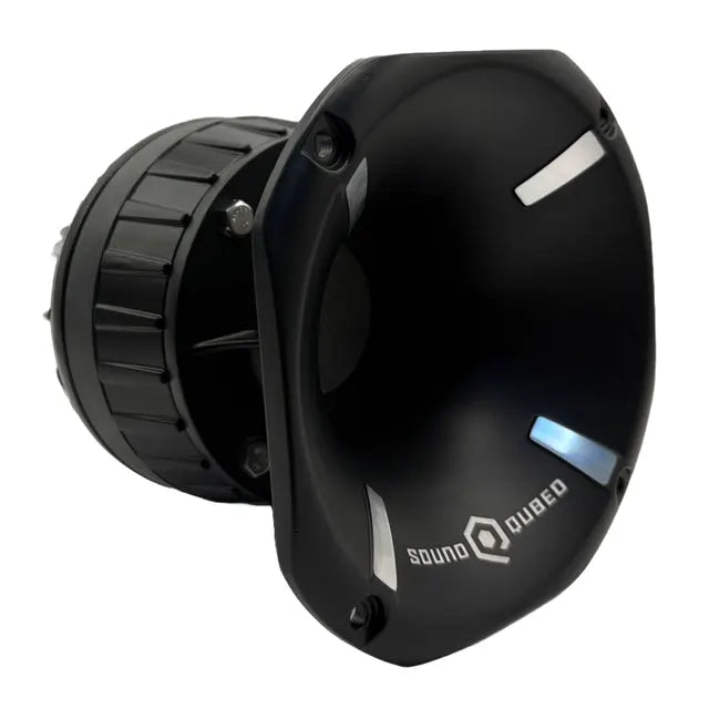 SoundQubed SoundQubed SQ-HDX-2HDT-8 6" Aluminum Horn + 2" Titanium Driver (each) - Car Audio