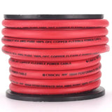 Orion Car Audio Orion XPW050R 0 Gauge 100% OFC Power Wire 50ft Pure Copper Amp Battery Cable (Red) - Car Audio