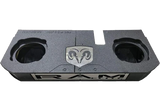 Fox Acoustics FoxBox® Dodge Ram Quad & Crew Cab Quad 12" Vented Subwoofer Enclosure **Includes 2.5" Seat Lift Kit / Console Combo