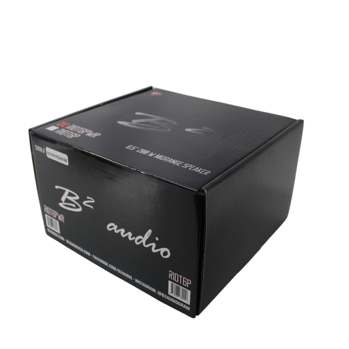 B2 Audio RIOT Series 6.5" 4-Ohm 100W RMS Mid-Range Speakers UV/Water Resistant Cone, Sold in Pairs RIOT6PWR
