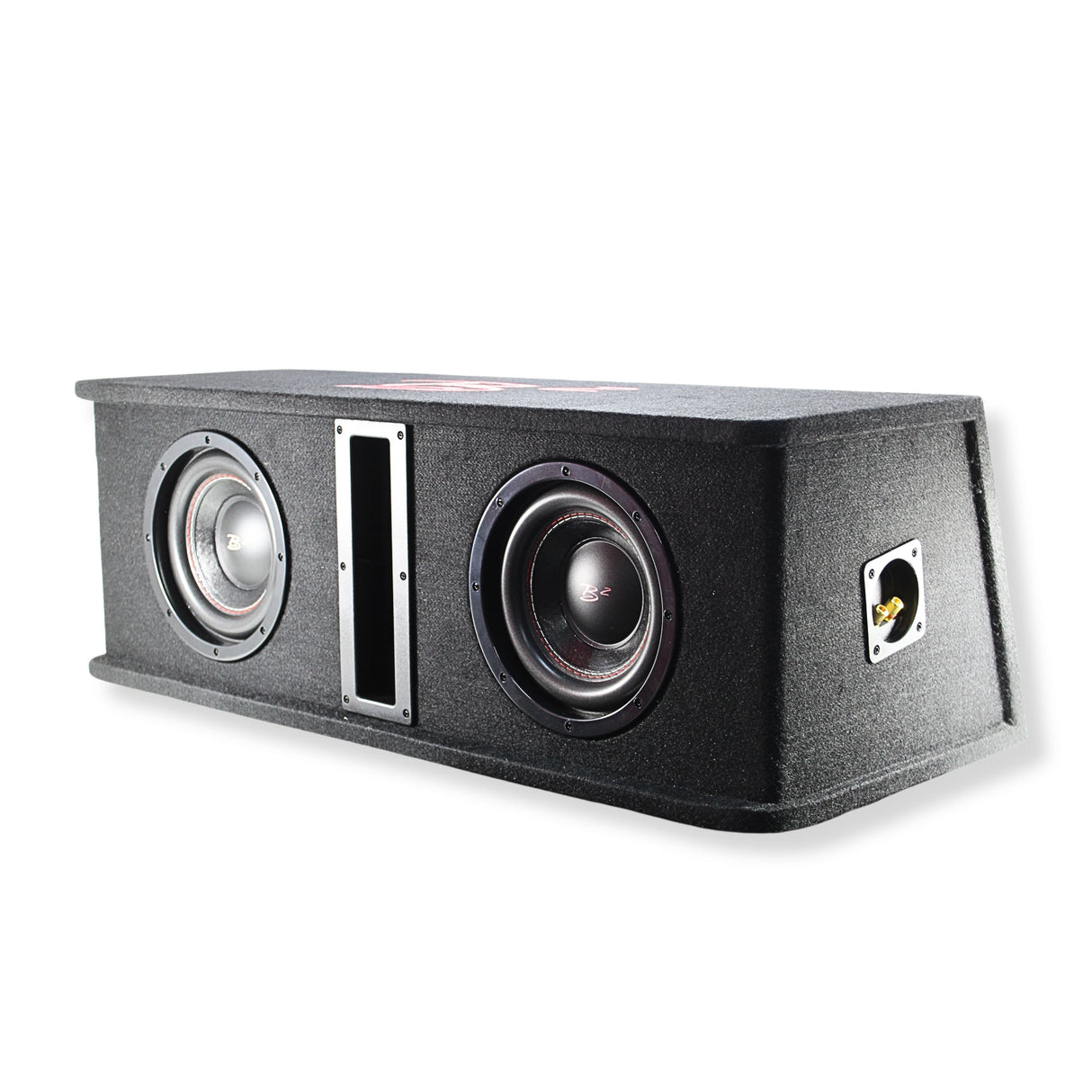 B2 Audio Dual 8" 800W Peak Dual 2 Ohm Vented Loaded Subwoofer Enclosure DVPE28