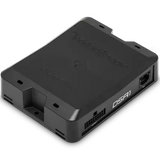 The Rockford Fosgate 8-Channel Interactive Signal Processor with Integrated iDatalink Maestro Module (DSR1) is a black, rectangular electronic device featuring multiple ports. Designed for seamless car audio integration and compatibility with Maestro integration modules, this unit rests on a white surface and works effortlessly with Rockford Fosgate’s PerfectTune software, allowing for precise audio tuning.