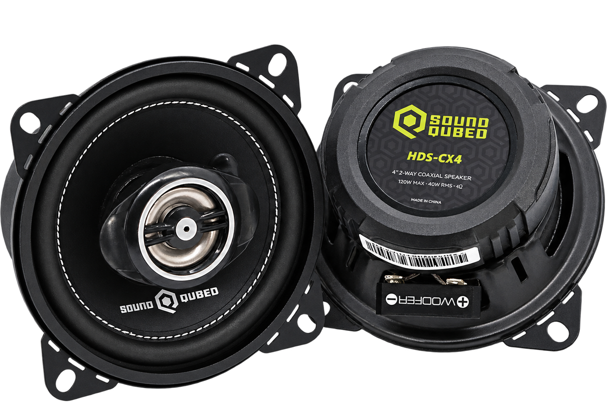 SoundQubed SoundQubed HDS Series 4" Coaxial 2-way Speakers (pair) - Car Audio