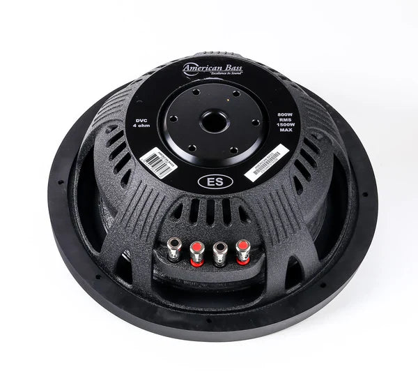 American Bass ES Series Shallow 12" Subwoofer Dual 4 Ohm