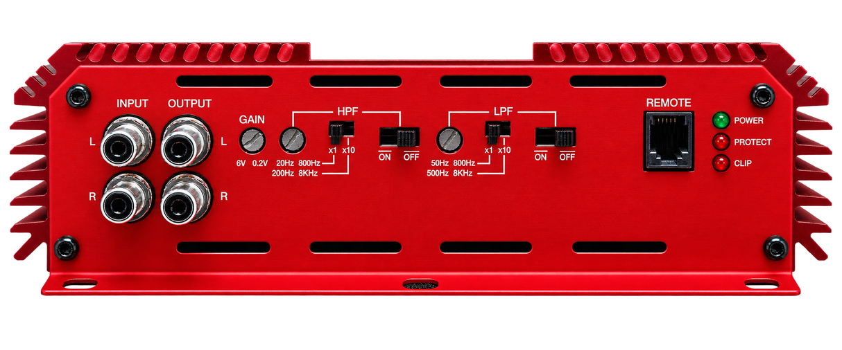Ruthless Audio Ruthless Audio 5000.2 Red 2 Channel Amplifier - Car Audio
