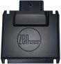 A black rectangular device labeled Zen Audio, the NAV-TV ZEN-H PRO | Harley-Davidson A2B Audio Interface features a port at the top and a smooth, minimalist design, enabling seamless Harley-Davidson amplifier integration while supporting advanced 8-channel DSP functionality.