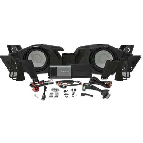 Rockford Fosgate Rockford Fosgate Dual 10" Saddlebag Subwoofer Kit for 2014-2023 Harley-Davidson® Street Glide & Road Glide - Car Audio