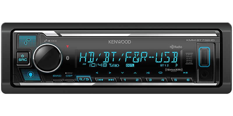 Kenwood KMM-BT732HD Digital Media Receiver with Bluetooth & HD Radio