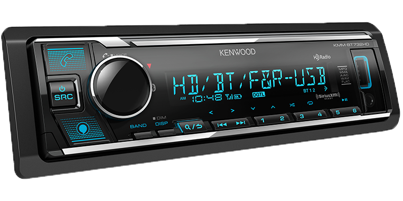 Kenwood KMM-BT732HD Digital Media Receiver with Bluetooth & HD Radio
