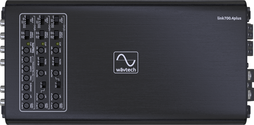 Wāvtech link700.4plus 700 Watt 4-Channel Amplifier