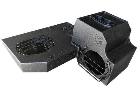 Fox Acoustics FoxBox® Dodge Ram Quad & Crew Cab Quad 10" Vented Subwoofer Enclosure / Console Combo