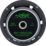 Sky High 65C3E 3 Way 6.5" Component Set 4 ohm (Ferrite Motors, Silk Dome)