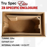 TRU SPEC Elite Sundown Z8 Single 8" Subwoofer Enclosure