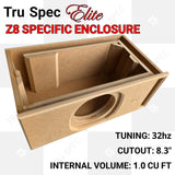 TRU SPEC Elite Sundown Z8 Single 8" Subwoofer Enclosure