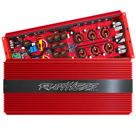 Ruthless Audio Ruthless Audio 7500.1 Red 7,500 Watt Monoblock Amplifier - Car Audio