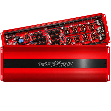 Ruthless Audio Ruthless Audio 12500.1 Red 12,500 Watt Monoblock Amplifier - Car Audio